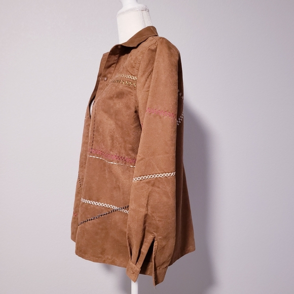 Vintage Koret suede jacket retro s boho Indian - Picture 2 of 13